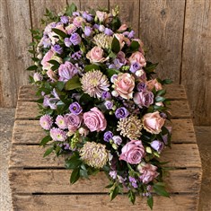 Pink and Lilac Casket Spray 