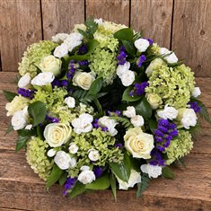 Purple, Lime and white Wreath